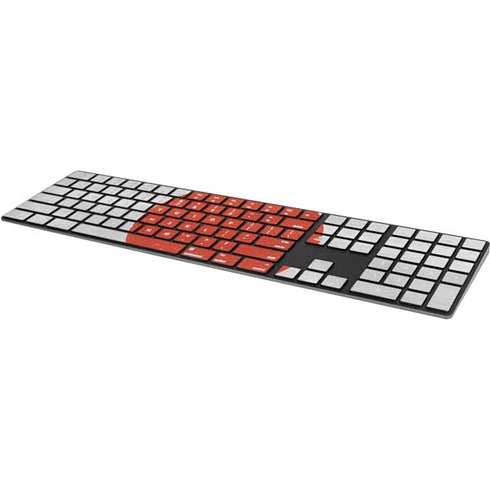 Japanese Flag Distressed Magic Keyboard with Numeric Keypad Skin